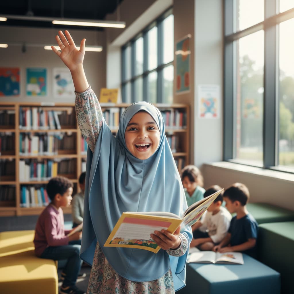 Qualified Araby Academy teacher guiding a student online